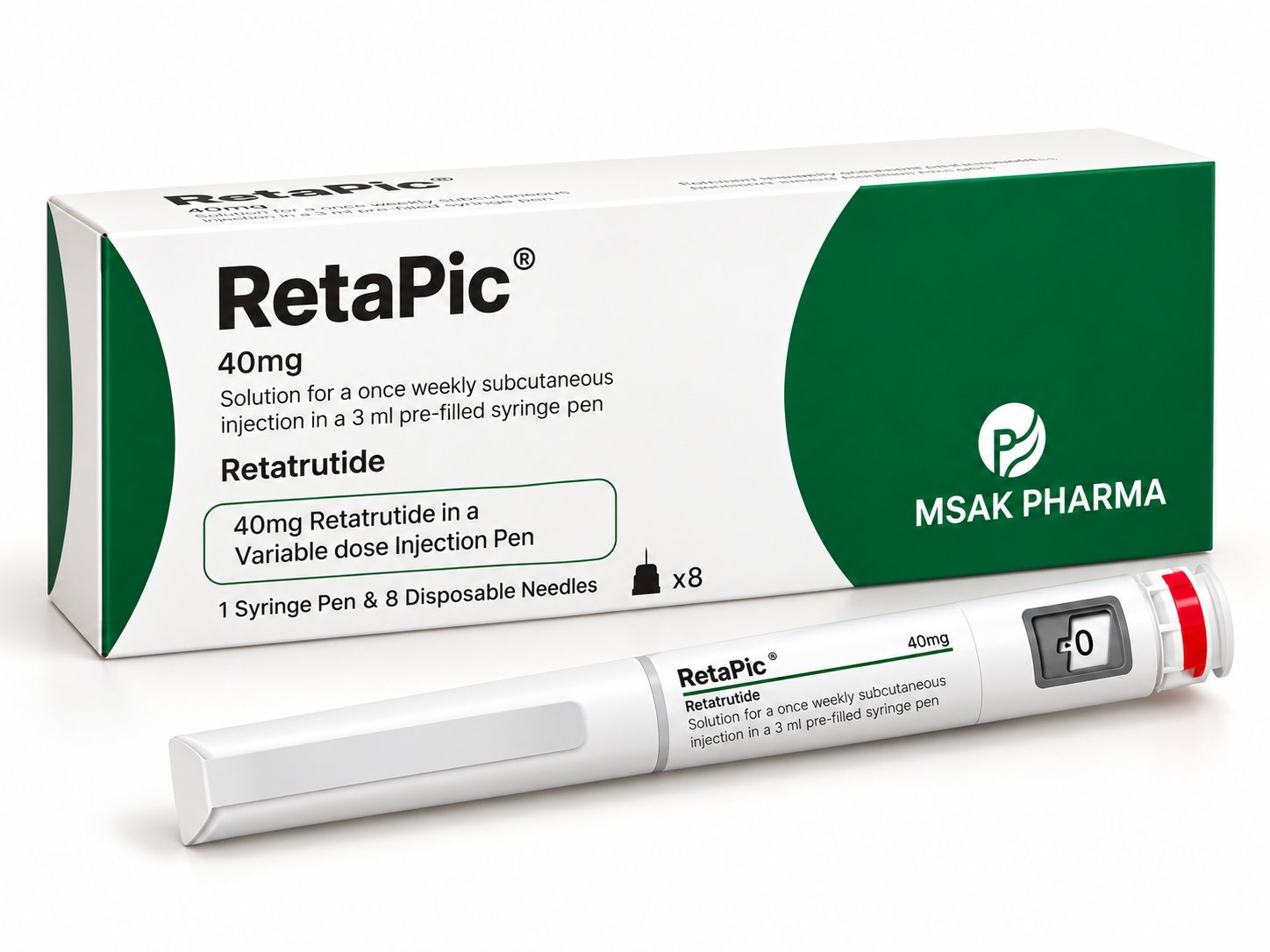 RetaPic Retatrutide 40 mg Variable-Dose Injection Pen